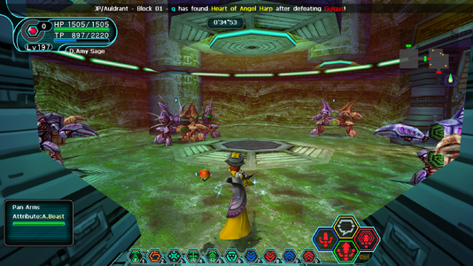 7. Five Pan Arms will spawn in this room. Defeating them unlocks the south door, which contains the switch for the box room laser fence, allowing the items to be accessed.