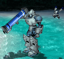 Cannon Rouge with Blue Powder Coating