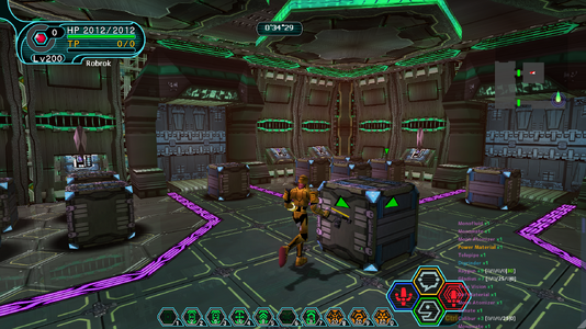 Touch the box, touch every corner of the room starting North West, clockwise, then touch the box again. Regular boxes will spawn : Break them and go back to P2 via the teleporter nearby.