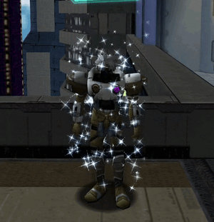 Rappy's Holiday Gold stars rising.gif