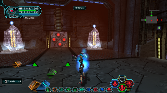 Once the quest is complete, go back to the third room of Ruins 2, there are 4 pillars with glowing orbs above them. Shoot the orbs 3 times each to open the 4 slots door.